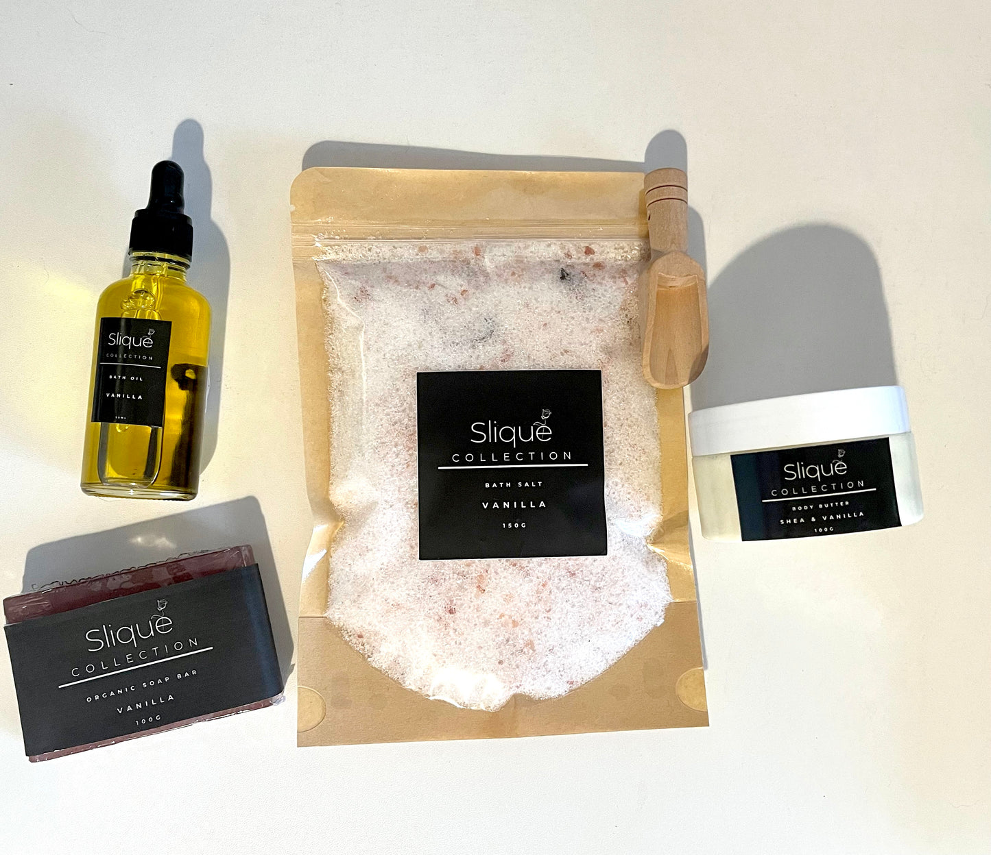 Organic Vanilla Bath Set